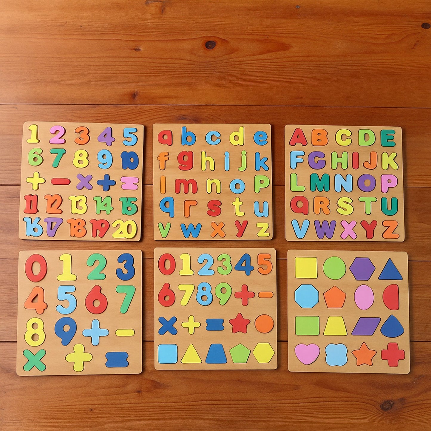 Wooden Learning Puzzle Board - (Mix Design / 1 Pc)