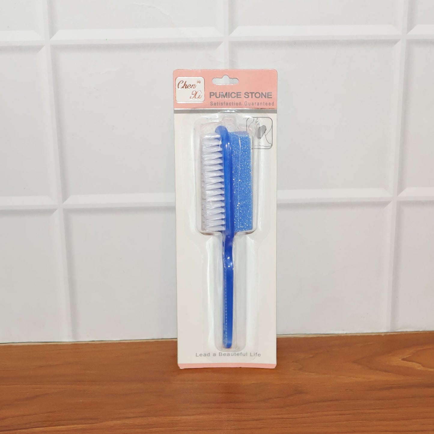 2-in-1 Foot Scrubber Brush with Pumice Stone