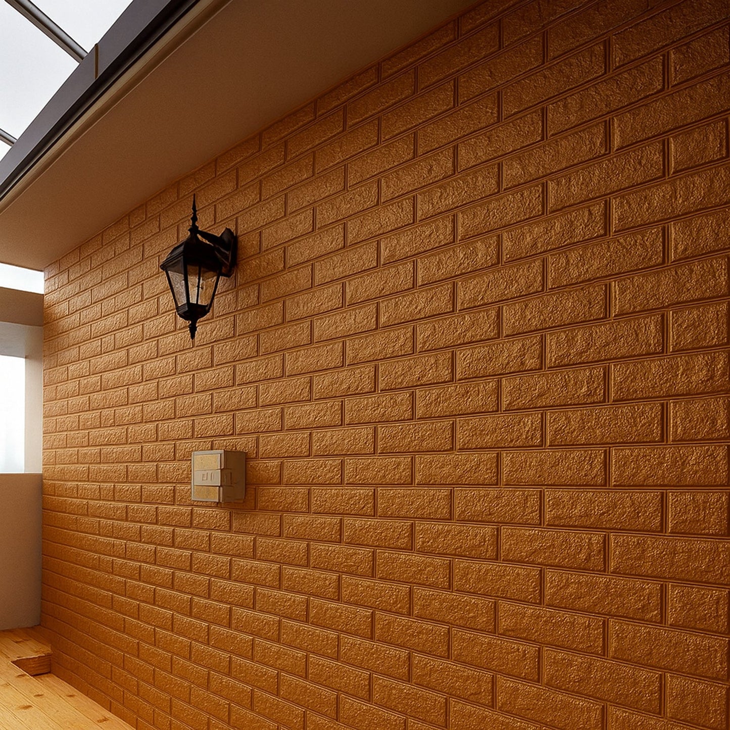 Wallpaper 3D Foam Wallpaper Sticker Panels (76 x 70 Cm / 1 Pc)