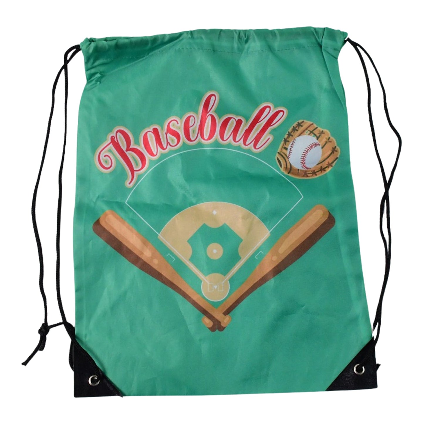 Water-Resistant Nylon Drawstring Backpack Bag (1 Pc / Mix Color & Design)