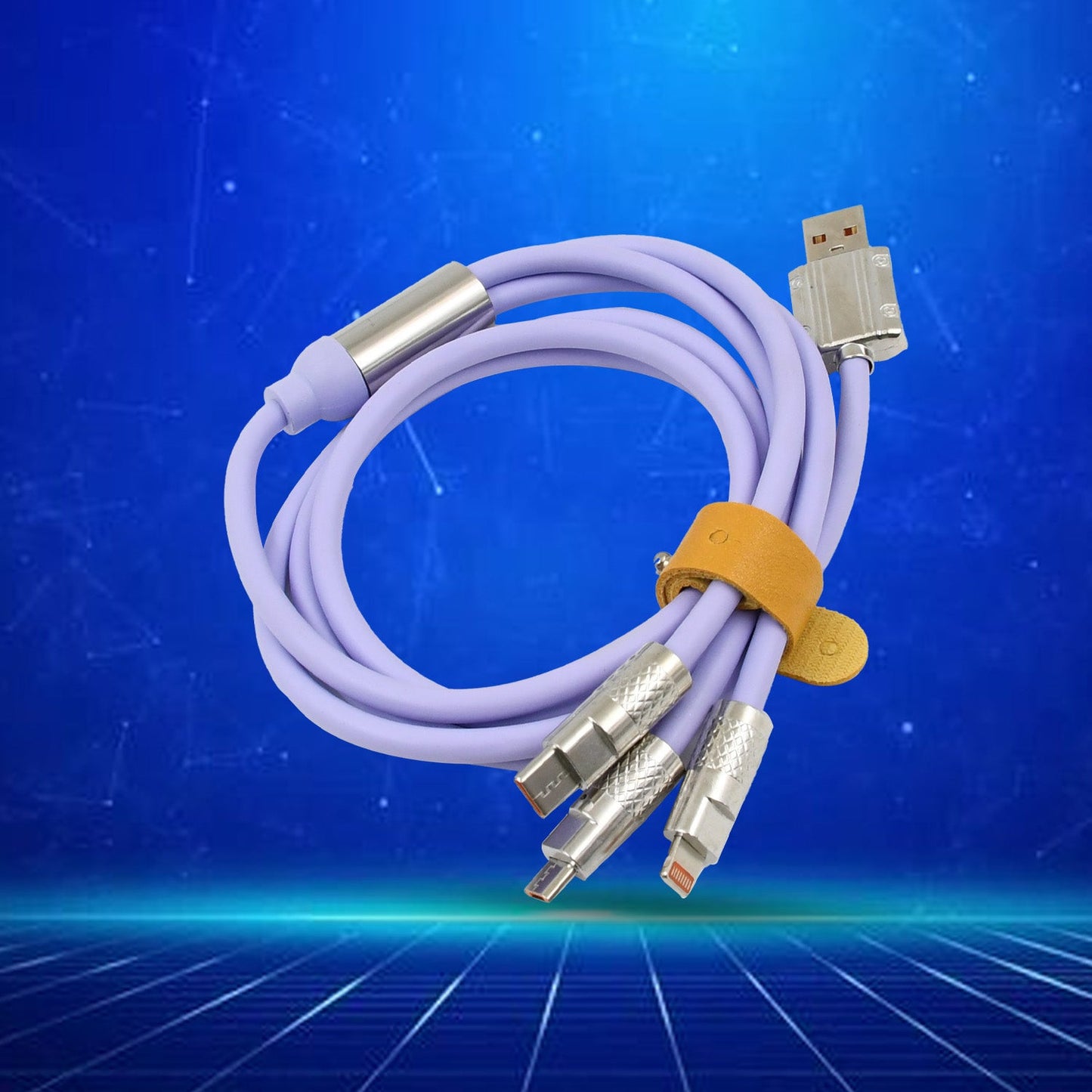 3 in 1 Multi Super Fast Charging Cable (1 Pc / 120 CM Long)